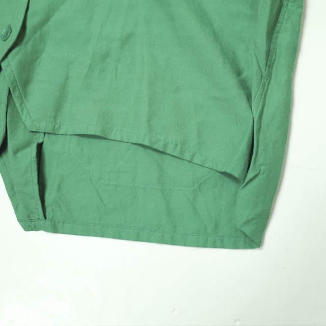 UNUSED アンユーズド 20SS 日本製 コットンレーヨン オープンカラーシャツ US1746 M グリーン 長袖 開襟 トップス g14187 |  | 06