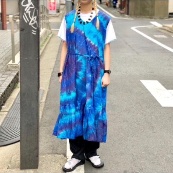 Needles x BEAMS BOY ニードルス ビームスボーイ 19SS 別注 Tiedye Dress タイダイドレス EJ347 2 BLUE ノースリーブ ワンピース g14193 |  | 02