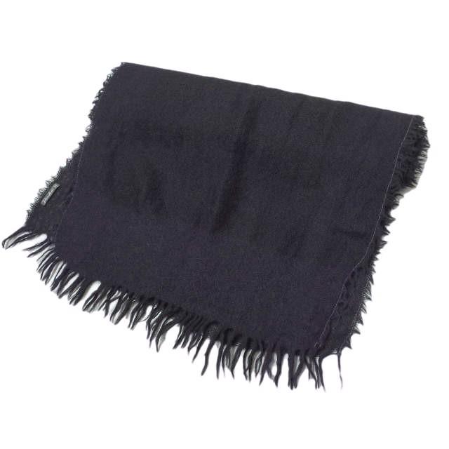 Faliero Sarti ファリエロサルティ イタリア製 フリンジストール ネイビー マフラー ユニセックス g14194 | 