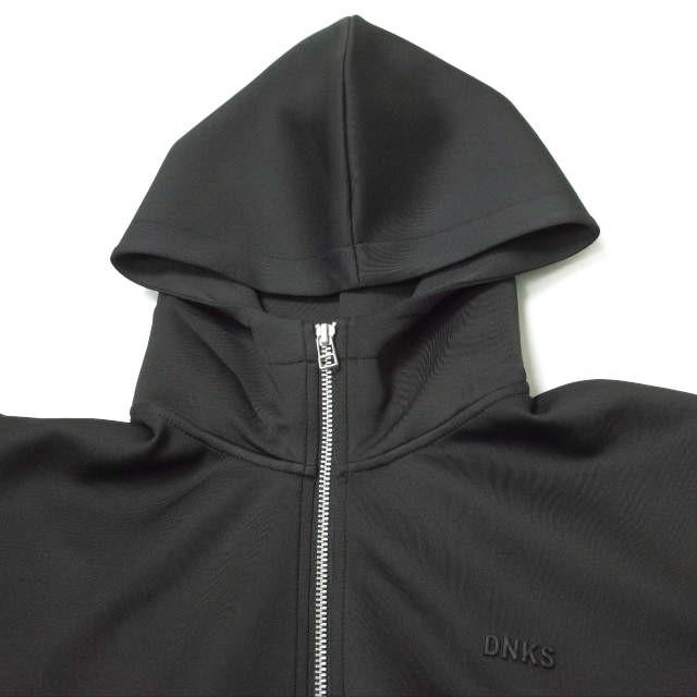 新品 Danke Schon ダンケシェーン 23AW JERSEY HOODY 立体ロゴ ジップアップパーカー UNS23AW-020B L ブラック スウェット g14253 |  | 03