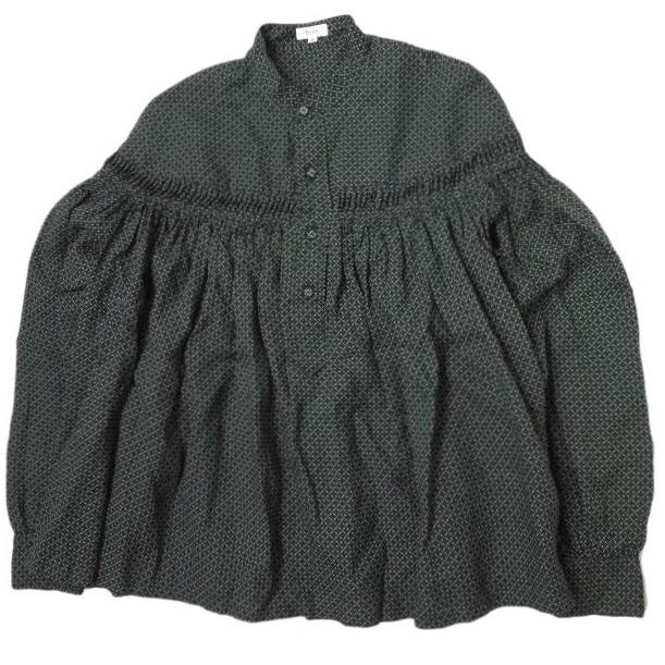 Scye サイ リネンタックブラウス38 ブラック