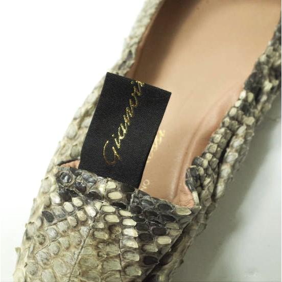 Gianvito Rossi ジャンヴィトロッシ イタリア製 AUDREY パイソンレザー バレエシューズ G21785 36(23cm) PITONE WILD ROCK シューズ g14320 |  | 07