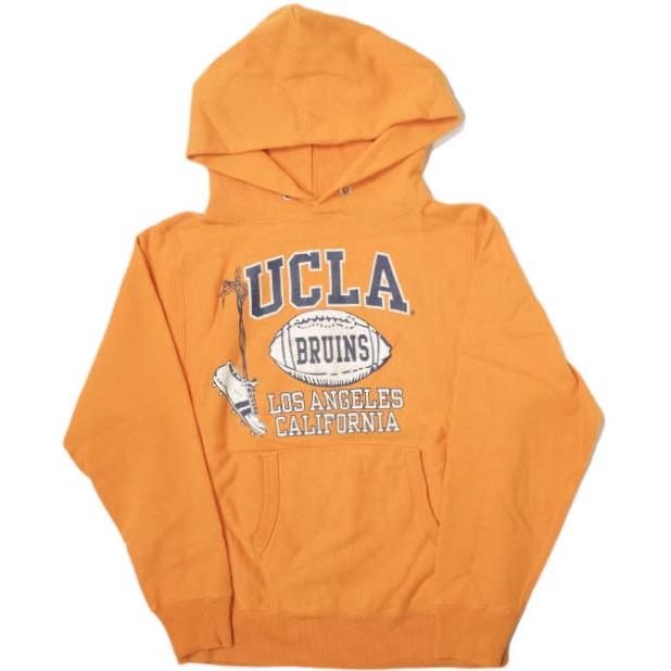 CHESWICK x BEAMS チェスウィック ビームス 別注 UCLA SWEAT HOODIE アメフト スウェットプルオーバーパーカー S オレンジ トップス g14366 | 