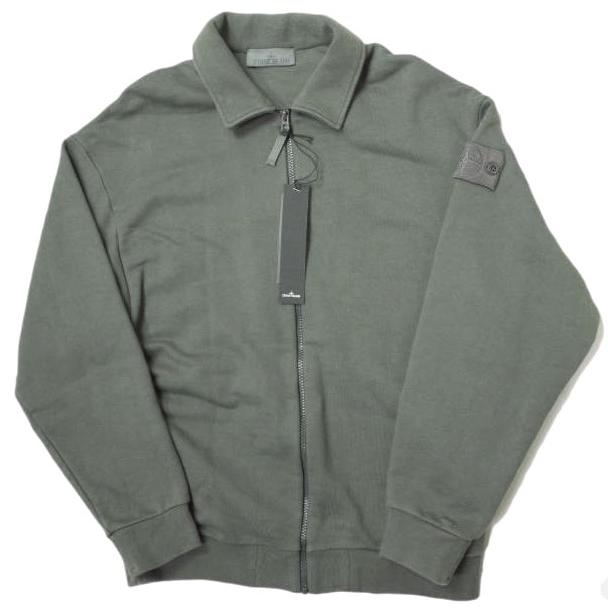 新品 STONE ISLAND ストーンアイランド 22AW GHOST PIECE コットンジャージジップスウェット 7715624F3 L グレー トレーナー g14369 | 