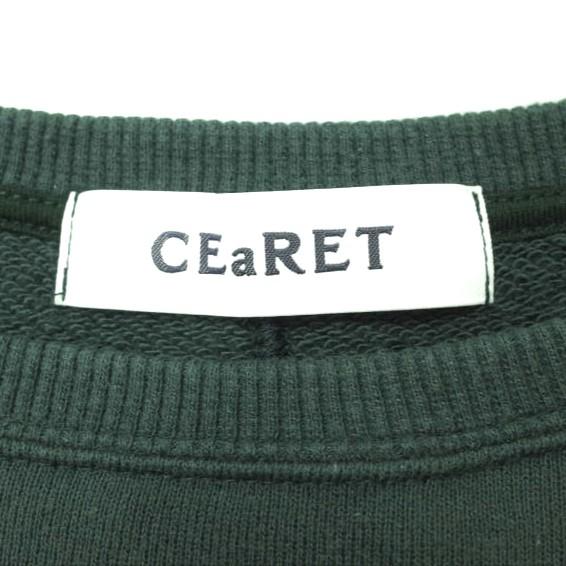 CEaRET シーレット 22AW 日本製 Remake Logo Sweat リメイクロゴスウェット 223035 2 ダークグリーン トレーナー プルオーバー g14422 |  | 02