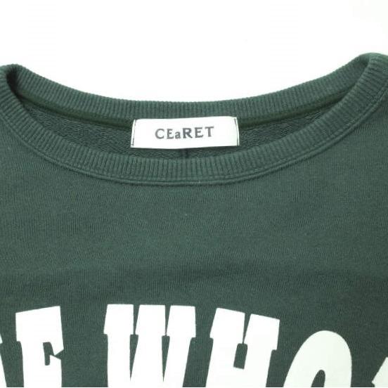 CEaRET シーレット 22AW 日本製 Remake Logo Sweat リメイクロゴスウェット 223035 2 ダークグリーン トレーナー プルオーバー g14422 |  | 03