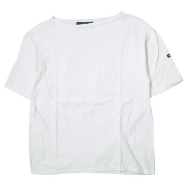SAINT JAMES セントジェームス フランス製 PIRIAC - SOLID ピリアック ソリッドボートネックTシャツ 3(S/M) ホワイト 半袖 トップス g14437 | 