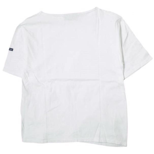 SAINT JAMES セントジェームス フランス製 PIRIAC - SOLID ピリアック ソリッドボートネックTシャツ 3(S/M) ホワイト 半袖 トップス g14437 |  | 01