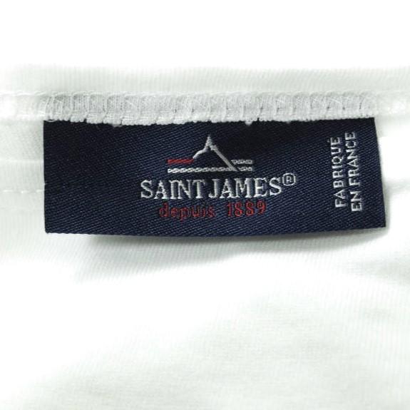 SAINT JAMES セントジェームス フランス製 PIRIAC - SOLID ピリアック ソリッドボートネックTシャツ 3(S/M) ホワイト 半袖 トップス g14437 |  | 02