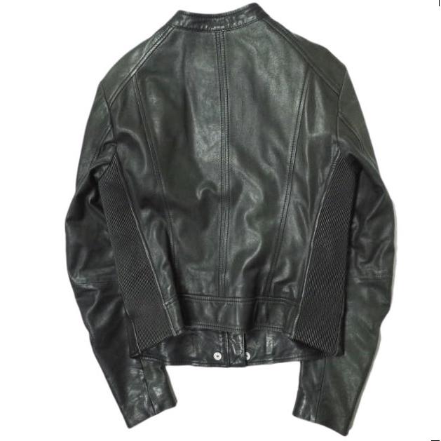 DIESEL ディーゼル TIMELESS COLLECTION シングルライダーズジャケット JKWOKA0102 M ブラック 革ジャン ラムレザー アウター g14477 |  | 01