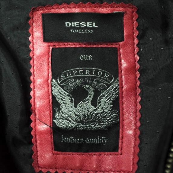 DIESEL ディーゼル TIMELESS COLLECTION シングルライダーズジャケット JKWOKA0102 M ブラック 革ジャン ラムレザー アウター g14477 |  | 02