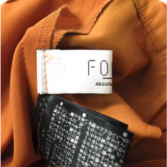 FORMO フォルモ 日本製 Wrap Stretch Pants ラップストレッチパンツ 2 オレンジ 1タック テーパード ボトムス g14488 |  | 06