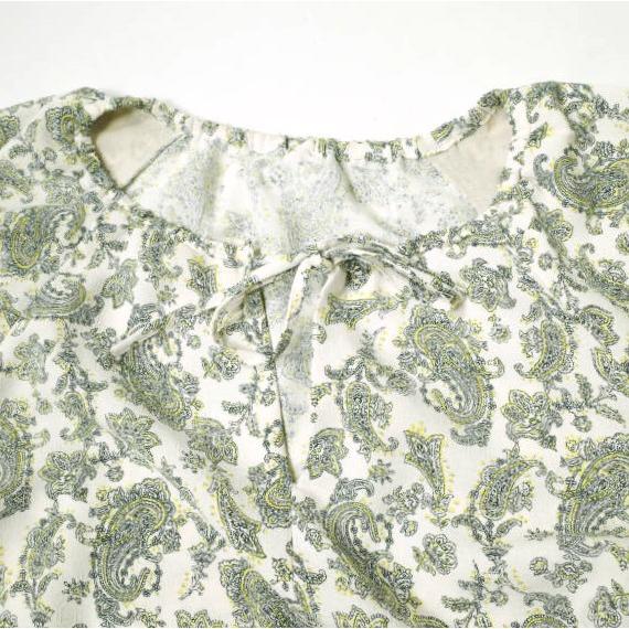 green label relaxing UNITED ARROWS 21SS CFC ボリュームスリーブワンピース 3626-169-2779 NATURAL ロング ドレス ペイズリー g14528 |  | 03