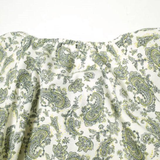 green label relaxing UNITED ARROWS 21SS CFC ボリュームスリーブワンピース 3626-169-2779 NATURAL ロング ドレス ペイズリー g14528 |  | 05