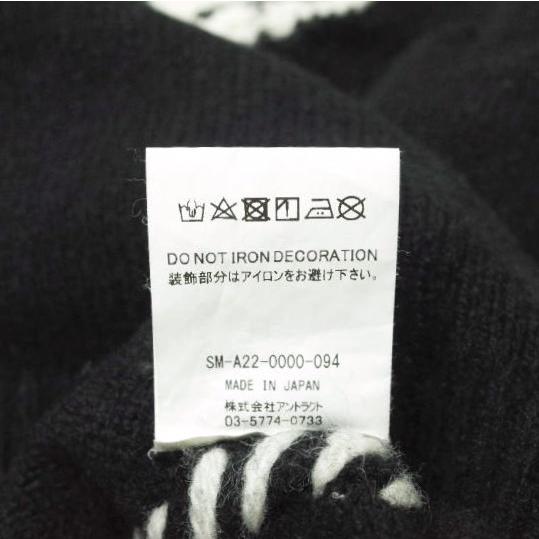 SAINT MICHAEL x VLONE セントマイケル ヴィーロン 22AW BONE KNIT ダメージ加工 ボーンニット SM-A22-0000-094 XL BLACK Mxxxxxx g14579 |  | 06