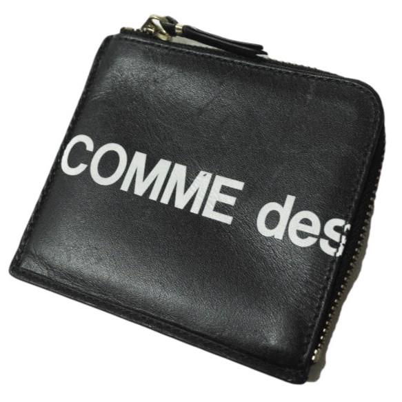 Wallet COMME des GARCONS ウォレット コムデギャルソン HUGE LOGO L L字 ジップウォレット BLACK ロゴ 財布 g14598 |  | 01