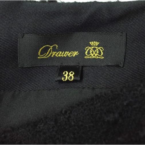 Drawer ドゥロワー 日本製 ブークレフレアスカート 6524-299-1020 38 ブラック カットオフ ボトムス g14669 |  | 02
