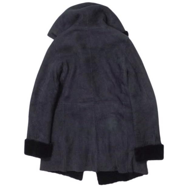 UNKNOWN アンノウン イギリス製 フーデッドムートンコート ?32-08-25-08192 Free ネイビー 羊革 シープ アウター g14674 |  | 01