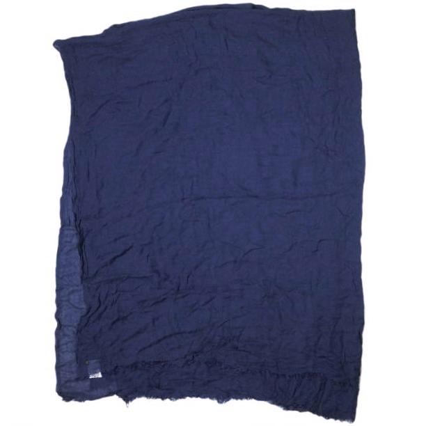 Faliero Sarti ファリエロサルティ イタリア製 AZZURRA アズーラ ウールカシミヤ大判フリンジストール ネイビー マフラー g14683 |  | 01