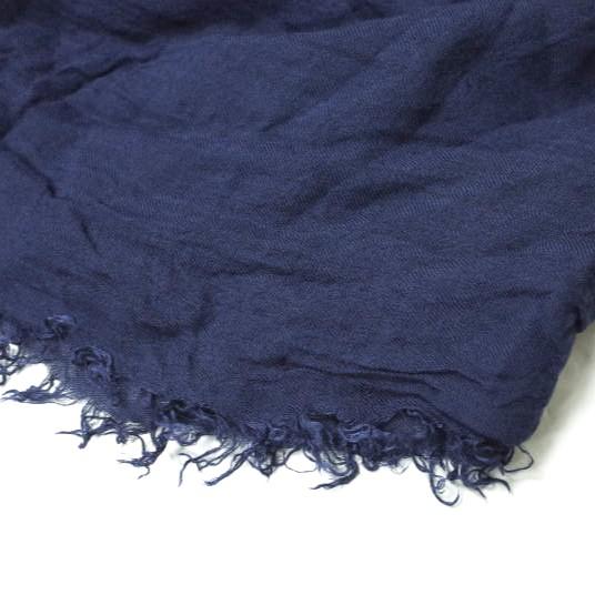 Faliero Sarti ファリエロサルティ イタリア製 AZZURRA アズーラ ウールカシミヤ大判フリンジストール ネイビー マフラー g14683 |  | 04