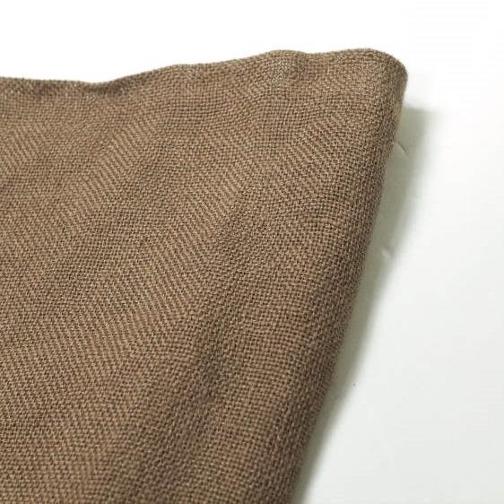 ASAUCE MELER アソースメレ 日本製 ベルギーリネン フリンジストール ブラウン 大判サイズ g14684 |  | 02