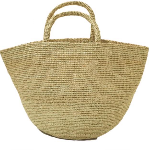 Sans Arcidet サンアルシデ KAPITY BAG ラフィアかごバッグ ナチュラル 丸底 カバン g14685 | 