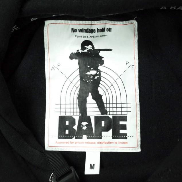 A BATHING APE ア ベイシング エイプ HEAD PATCH PULLOVER HOODIE スウェットプルオーバーパーカー 001PPG301005X M ブラック BAPE g14694 |  | 02