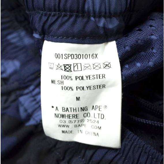 A BATHING APE ア ベイシング エイプ 1ST CAMO BEACH PANTS カモフラージュベンチパンツ 001SPD301016X M ネイビー BAPE ショーツ g14696 |  | 05