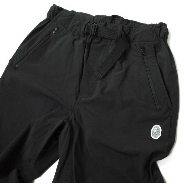 A BATHING APE ア ベイシング エイプ HEAD PATCH NYLON EASY PANTS ベルテッドナイロンイージーパンツ 001PTG301015X S ブラック g14697 |  | 03