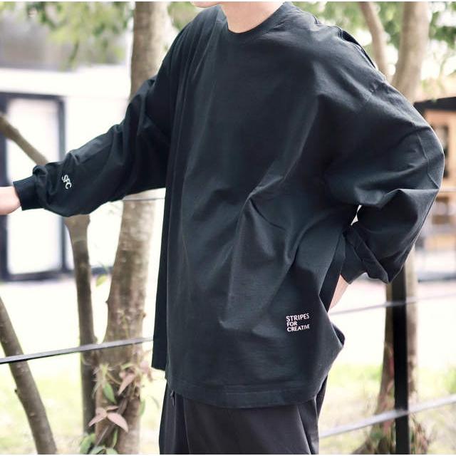Stripes For Creative ストライプフォークリエイティブ S.F.C 23AW 日本製 SUPER BIG FLAT LS TEE ロングスリーブTシャツ XL BLACK g14740 |  | 09