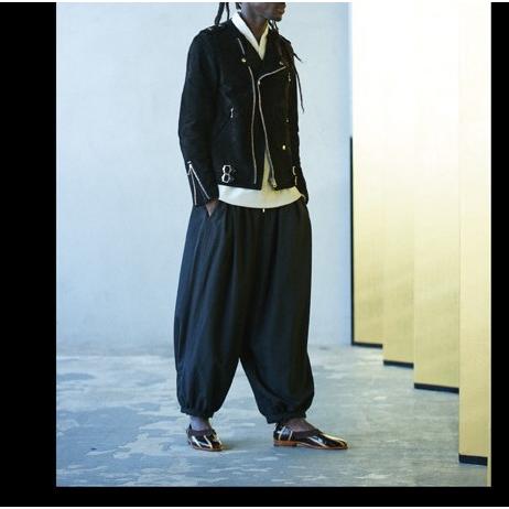 SASQUATCHfabrix. サスクワァッチファブリックス 日本製 Nylon Wide Pant ナイロンワイドパンツ 16SS-PA9-005 M ブラック バギー g14752 |  | 02