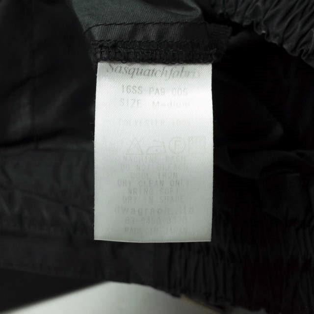 SASQUATCHfabrix. サスクワァッチファブリックス 日本製 Nylon Wide Pant ナイロンワイドパンツ 16SS-PA9-005 M ブラック バギー g14752 |  | 08