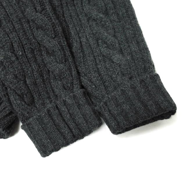 WILLIAM LOCKIE x BEAMS PLUS ウィリアムロッキー 20AW STEWART SHAWL CABLE ケーブルショールカラーカーディガン 11-15-1137-048 S g14774 |  | 05