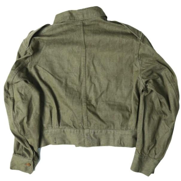 UK ARMY イギリス軍 1950s Green Denim Blouses バトルドレスジャケット 4 OLIVE British Military ヴィンテージ VINTAGE デニムジャケット |  | 01