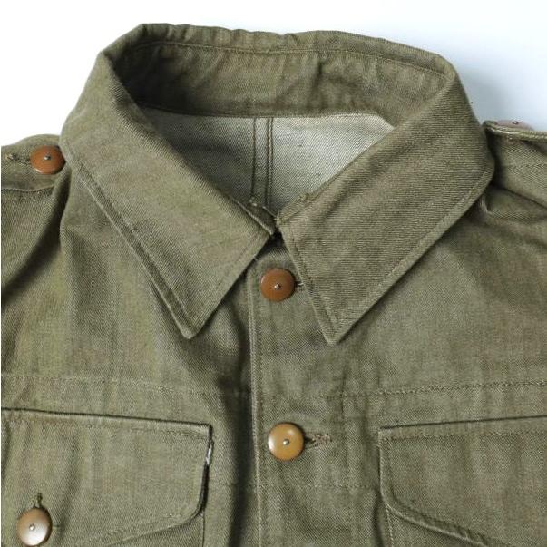 UK ARMY イギリス軍 1950s Green Denim Blouses バトルドレスジャケット 4 OLIVE British Military ヴィンテージ VINTAGE デニムジャケット |  | 03