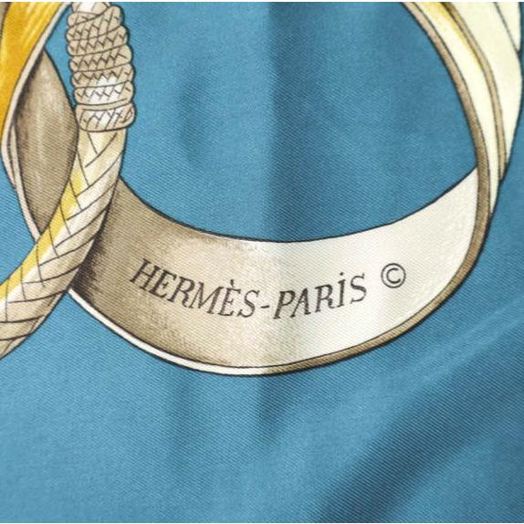 HERMES エルメス カレ90 MEUTES ヴィンテージ 猟犬 シルクスカーフ BLUE 馬柄 総柄 g14807 |  | 02