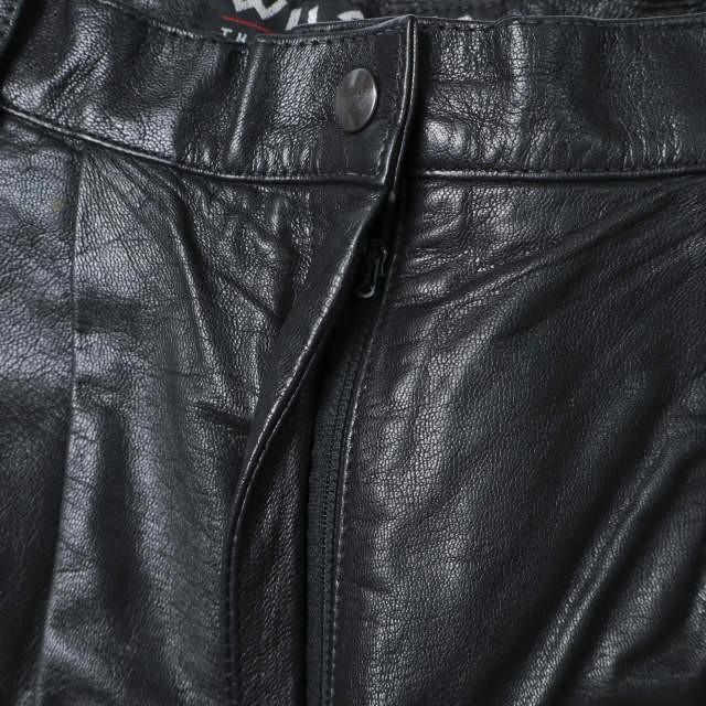 WILSONS LEATHER ウィルソンズレザー 90s 2タックレザーワイドショーツ 95321 10 BLACK ショートパンツ ヴィンテージ ボトムス g14817 |  | 04