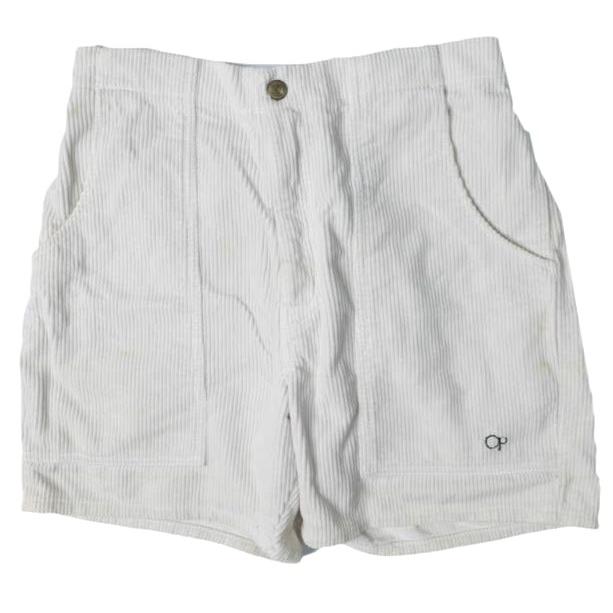 ocean pacific オーシャンパシフィック 日本製 コーデュロイベイカーショーツ 518767 M OFF WHITE イージー ショートパンツ CORD ロゴ刺繍 | 