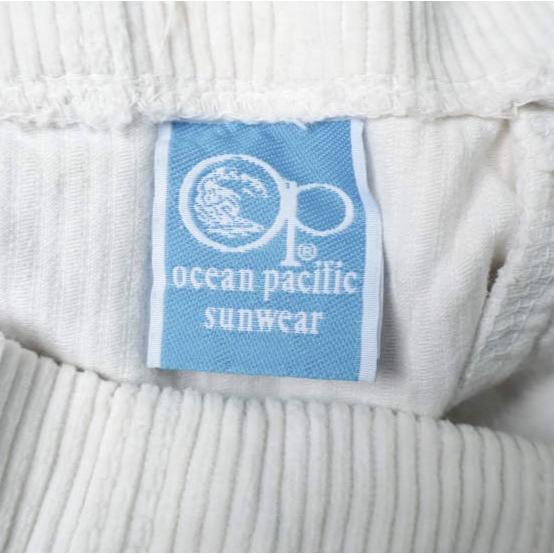 ocean pacific オーシャンパシフィック 日本製 コーデュロイベイカーショーツ 518767 M OFF WHITE イージー ショートパンツ CORD ロゴ刺繍 |  | 02