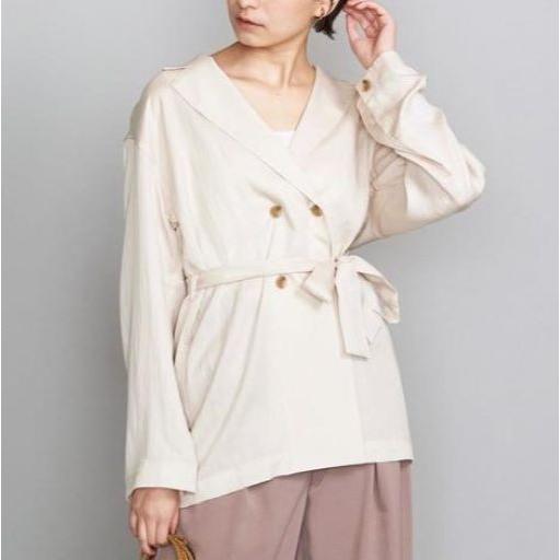 BEAUTY＆YOUTH UNITED ARROWS ビューティーアンドユース 日本製 リヨセルナイロン4ボタンシャツジャケット 1611-144-2067 S ベージュ |  | 02