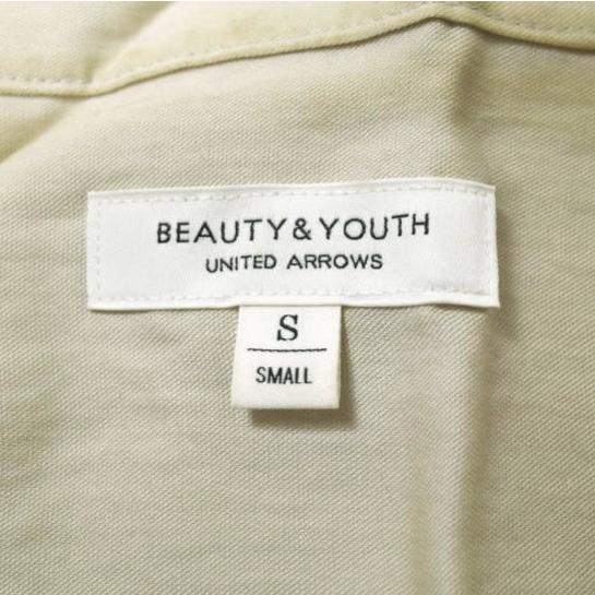 BEAUTY＆YOUTH UNITED ARROWS ビューティーアンドユース 日本製 リヨセルナイロン4ボタンシャツジャケット 1611-144-2067 S ベージュ |  | 03