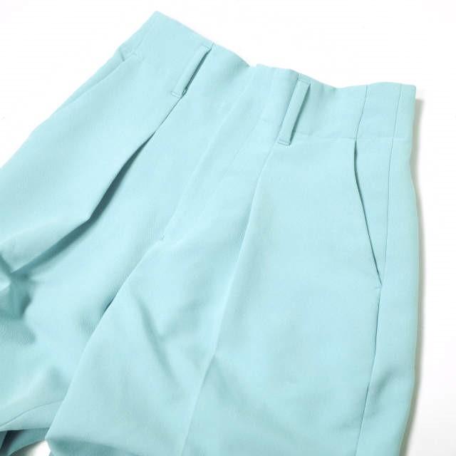 ADAM ET ROPE アダムエロペ 22AW サステナブル バナナコクーンシルエットパンツ GAS22080 36 サックスブルー 1タック ボトムス g14875 |  | 03
