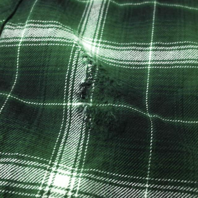 Rafu ラフ 23SS 日本製 Western shirt ダメージ加工チェック