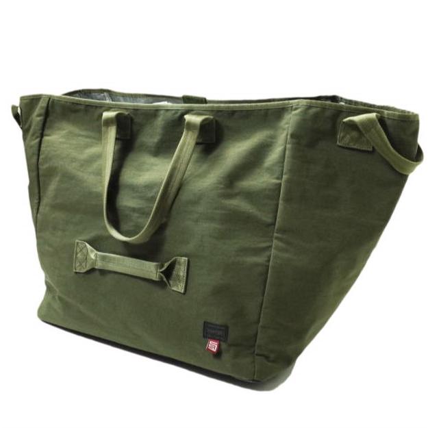 S/DOUBLE x PORTER x B JIRUSHI YOSHIDA エスダブル ポーター B印 ヨシダ DAISY CUTTER TOTE BAG L 大容量 トートバッグ オリーブ g14937 |  | 01