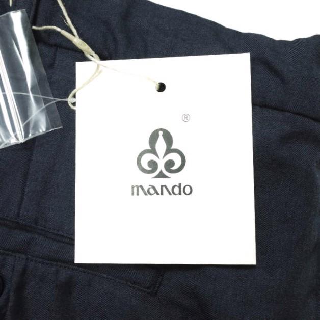 新品 mando マンド 21SS 日本製 PE/RA TUCK SARROUEL PANTS