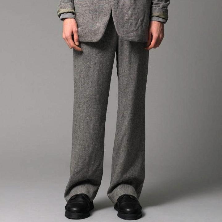 新品 mando マンド 20AW 日本製 PE TWEED TUCK SARROUEL PANTS ポリエステルツイード 2タックサルエルパンツ 20398-005 1 GRAY g14957 |  | 02