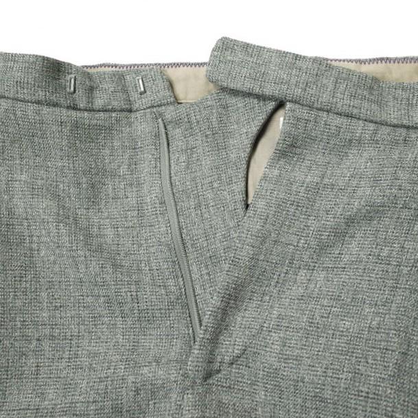 新品 mando マンド 20AW 日本製 PE TWEED TUCK SARROUEL PANTS ポリエステルツイード 2タックサルエルパンツ 20398-005 1 GRAY g14957 |  | 05