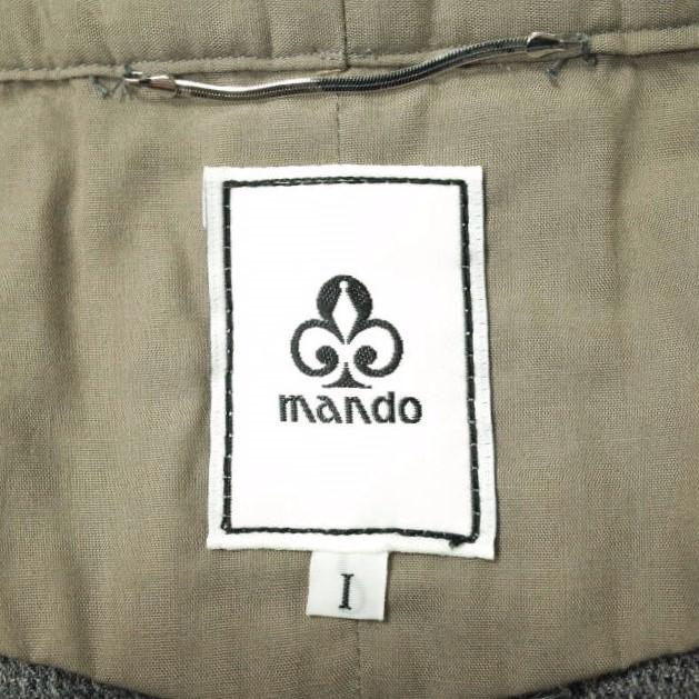 新品 mando マンド 20AW 日本製 PE TWEED TUCK SARROUEL PANTS ポリエステルツイード 2タックサルエルパンツ 20398-005 1 GRAY g14957 |  | 08