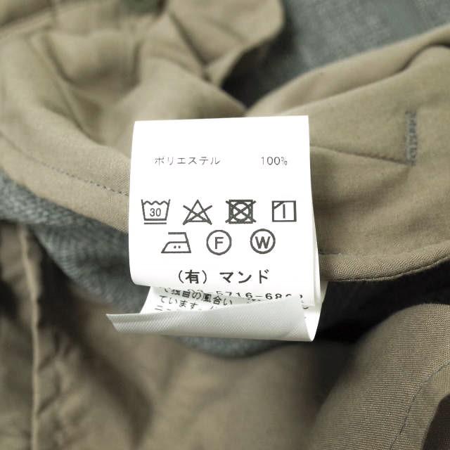 新品 mando マンド 20AW 日本製 PE TWEED TUCK SARROUEL PANTS ポリエステルツイード 2タックサルエルパンツ 20398-005 1 GRAY g14957 |  | 09