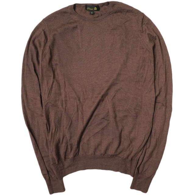 ドゥロワー Drawer シルク カシミヤ ハイゲージ クルー ニット